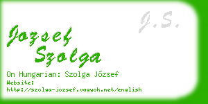 jozsef szolga business card